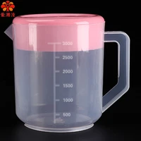 aixiangru plastic cold water bottle large capacity high temperature resistant juice pot stacked water jug teapot with lids 3l