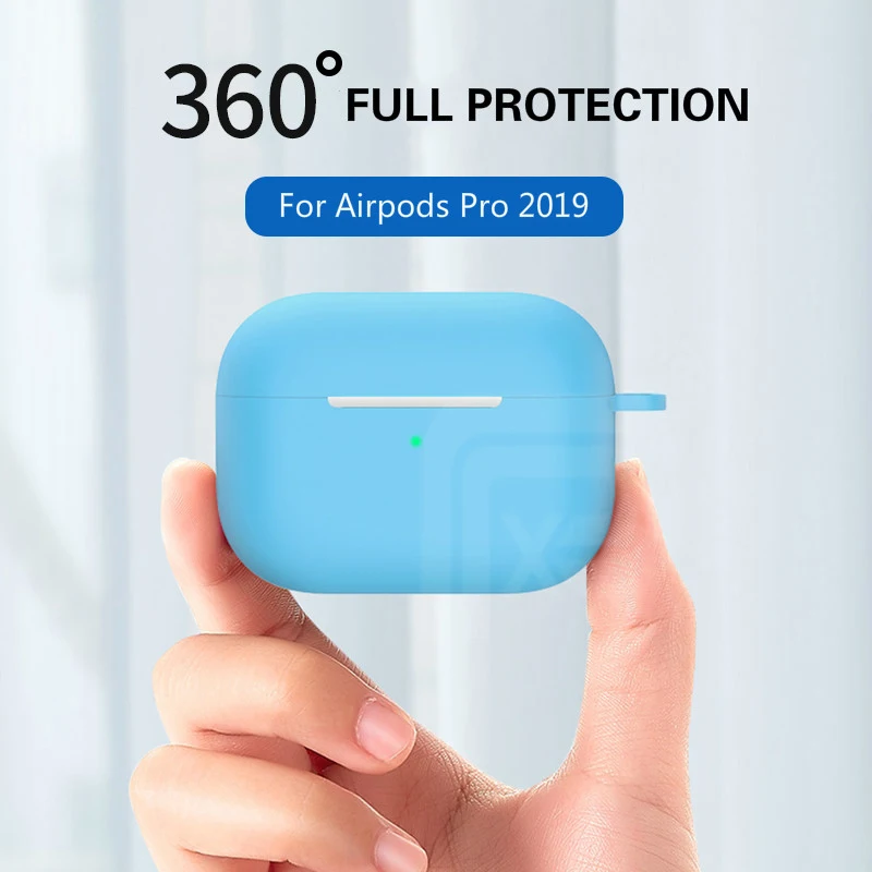 Мягкий силиконовый чехол для Apple AirPods Pro наушников беспроводной защитный Air Pods с