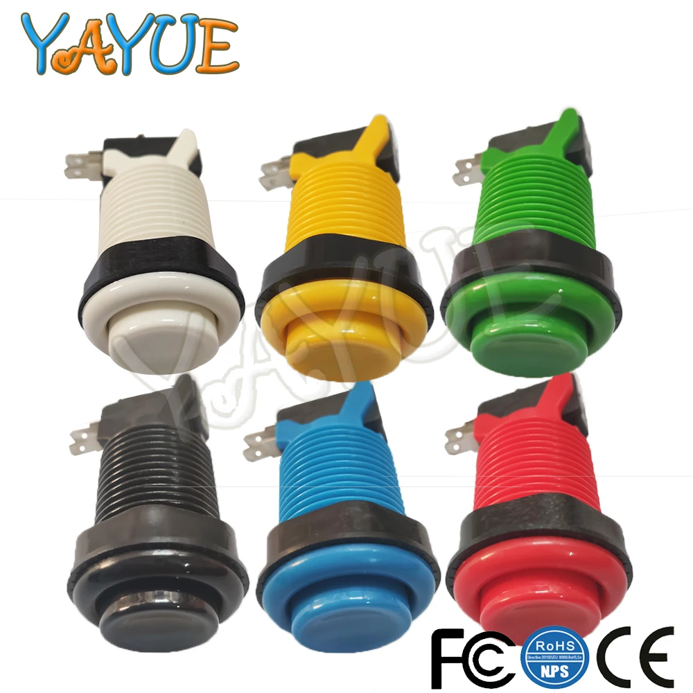 6 шт./лот американский стиль сделай сам тип аркадный кнопочный переключатель для