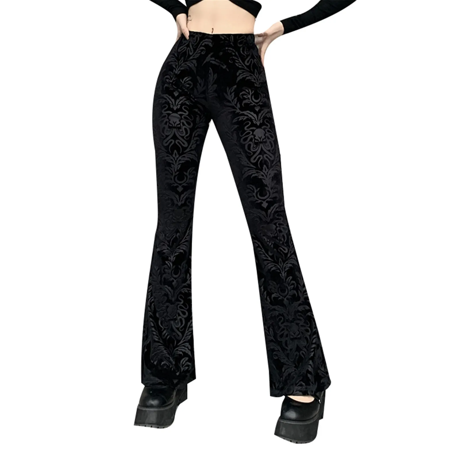 

Trendyland Women's Causal Exercise Sports Fitness Christmas Print Drawstring Casual Pants Long Pants Wide Leg Sports Trousers