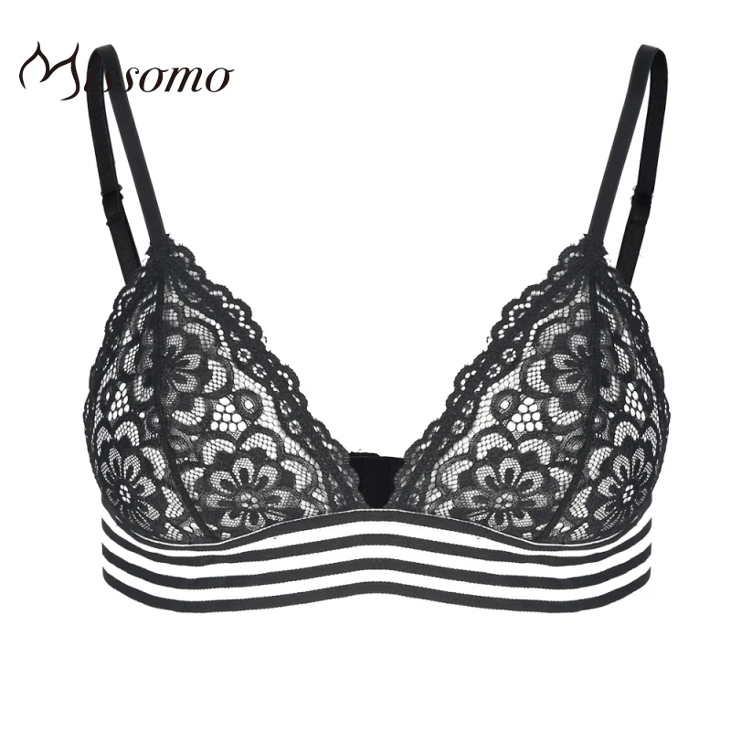 Missomo кружевной женский бюстгальтер цветочный сексуальный VS BH Bralet Mesh Modis широкий пуш-ап бюстгальтер мягкого размера плюс чашка бесшовный бюстгальтер нижнее белье
