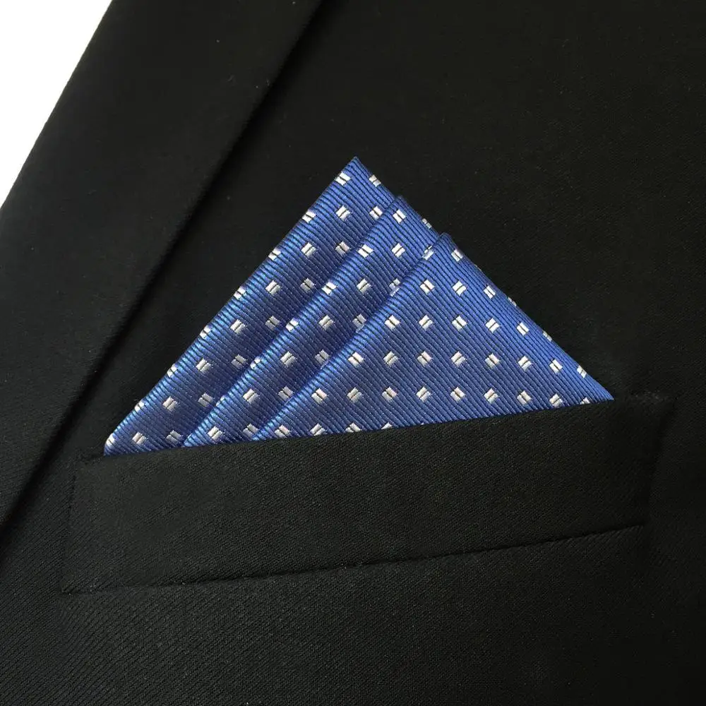 FH06 синий горошек карманные классический магический куб платок Шелковый Бизнес