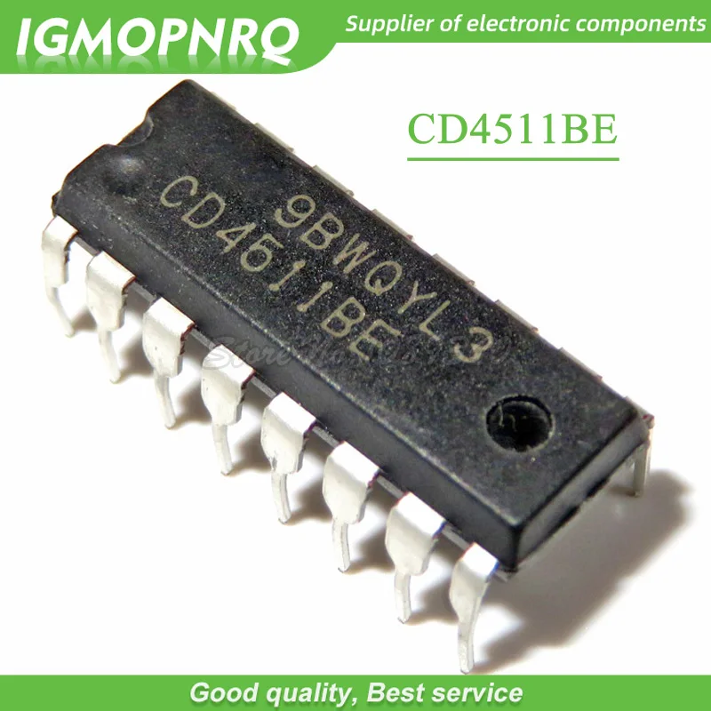 10 шт. кодеры CD4511BE CD4511 HEF4511 DIP 16 декодеры мультиплексоры и CMOS новые