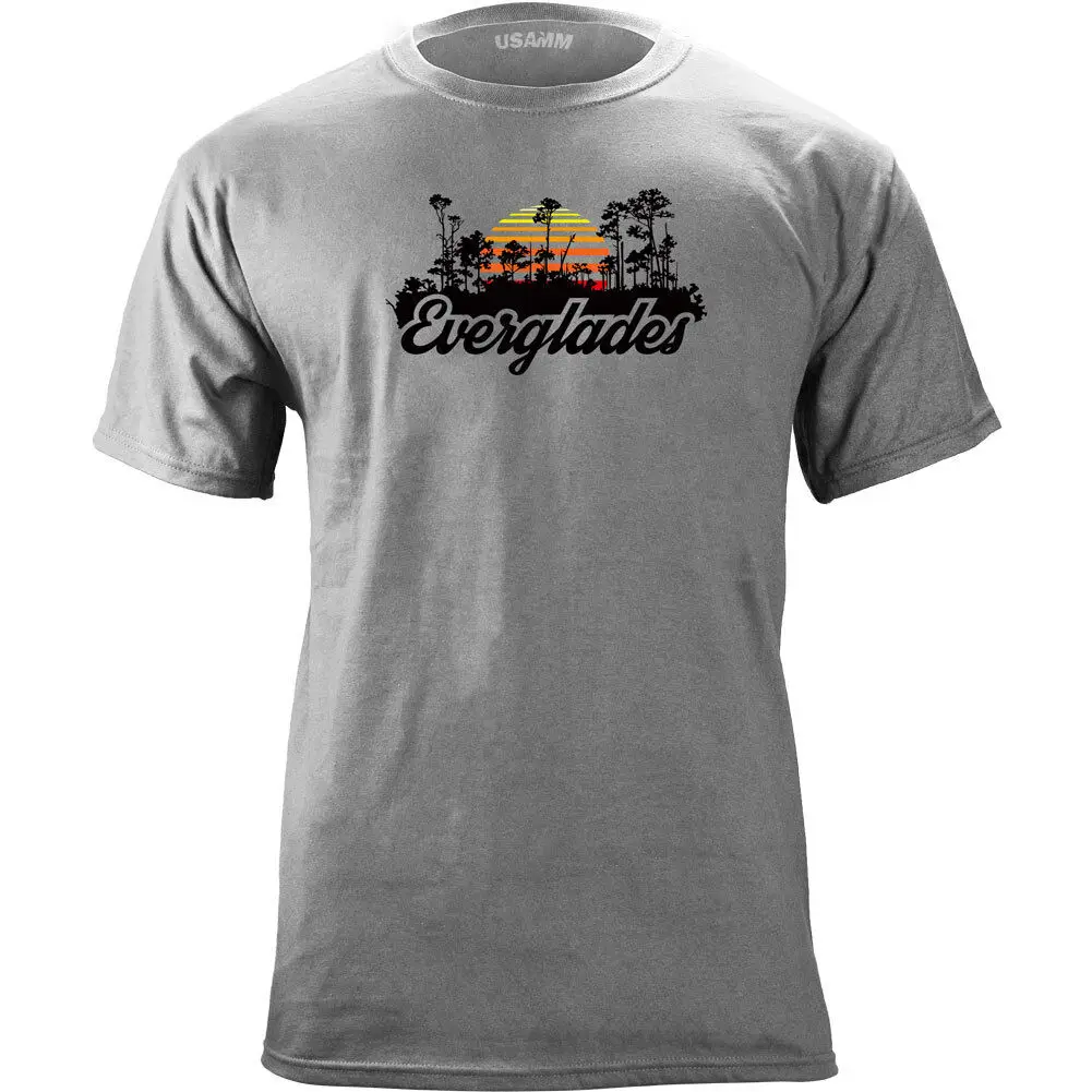 

Vintage Florida Everglades National Park 80's T-Shirt. Summer Cotton O-Neck Short Sleeve Mens T Shirt New S-3XL