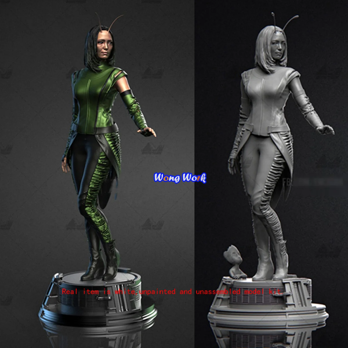 Набор для сборки фигурок Wong Work неокрашенный масштаб 1:6 3d-печати в разобранном