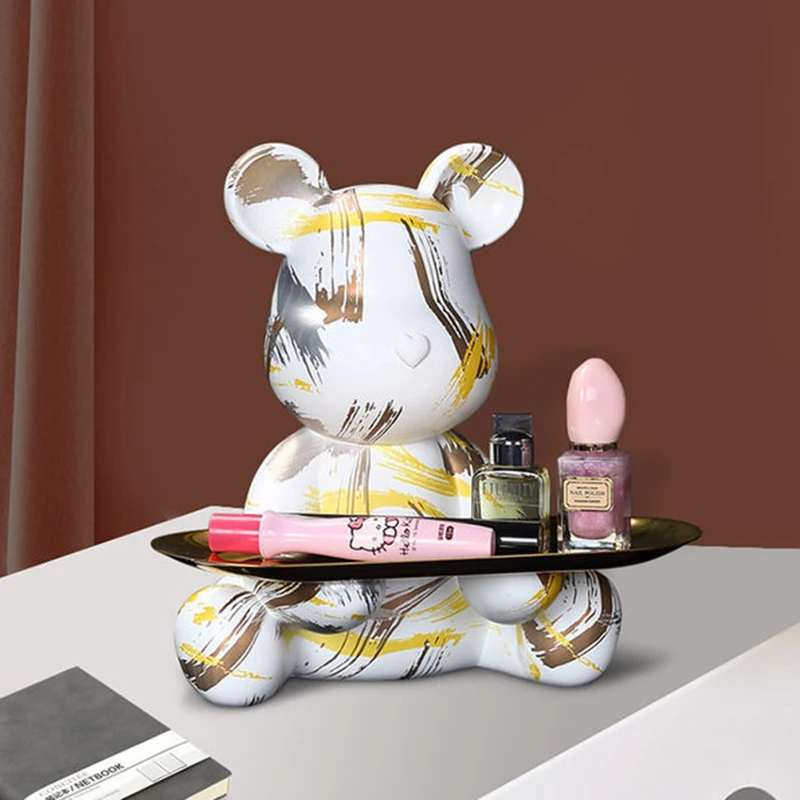 Фигурка миниатюрный граффити медведь скандинавский Декоративный ящик для