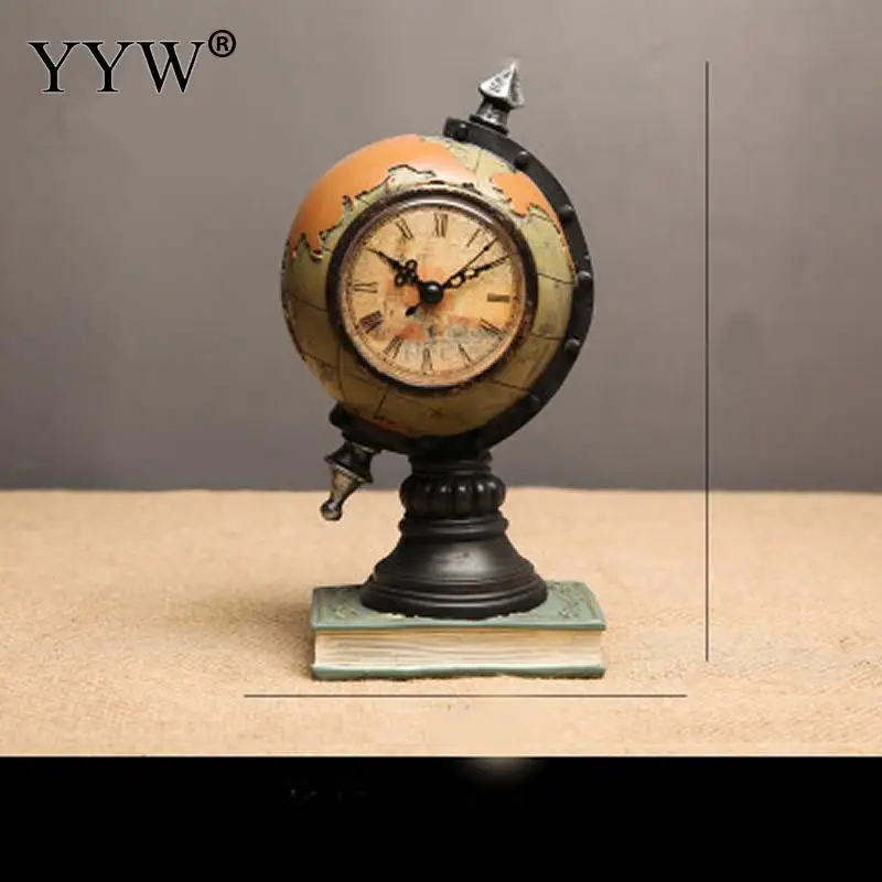 Современные настольные часы из смолы мировая модель украшения для дома декор