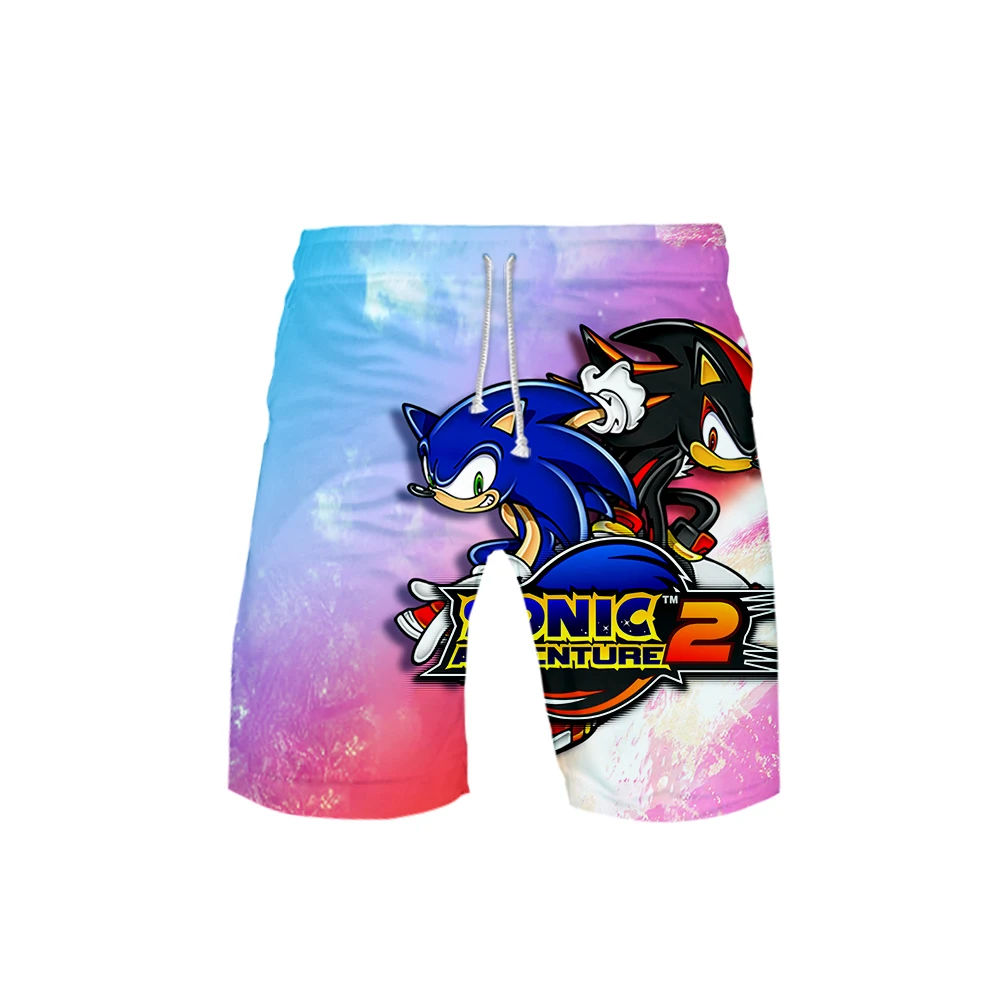 Новинка пляжные шорты Sonic The Ежик с 3D принтом Мужская модная уличная одежда Лидер