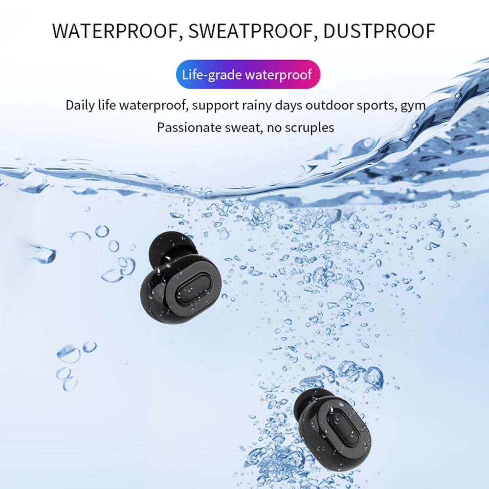 Наушники-вкладыши TWS- K1 Беспроводной Bluetooth 5 0 гарнитуры нажатием одной кнопки 8D