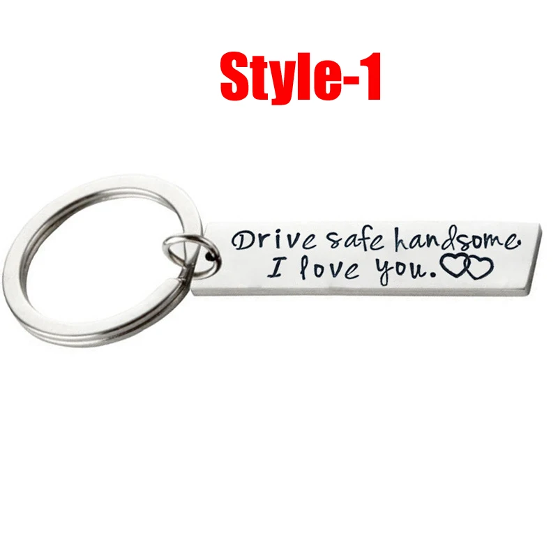 Брелок для ключей из нержавеющей стали безопасный аксессуар с надписью I Love You