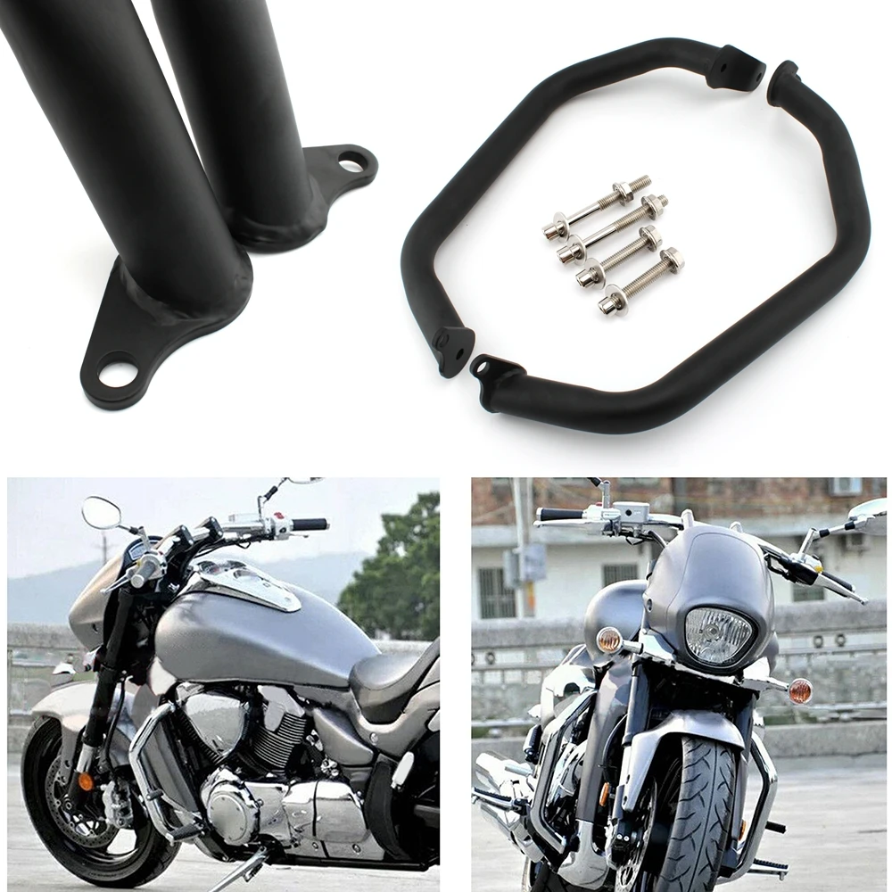 Motorcycle Highway Engine Guard Bumper Stunt Cage Crash Bars Rail Front Side Protector For SUZUKI BOULEVARD M109R VZR1800 06-20