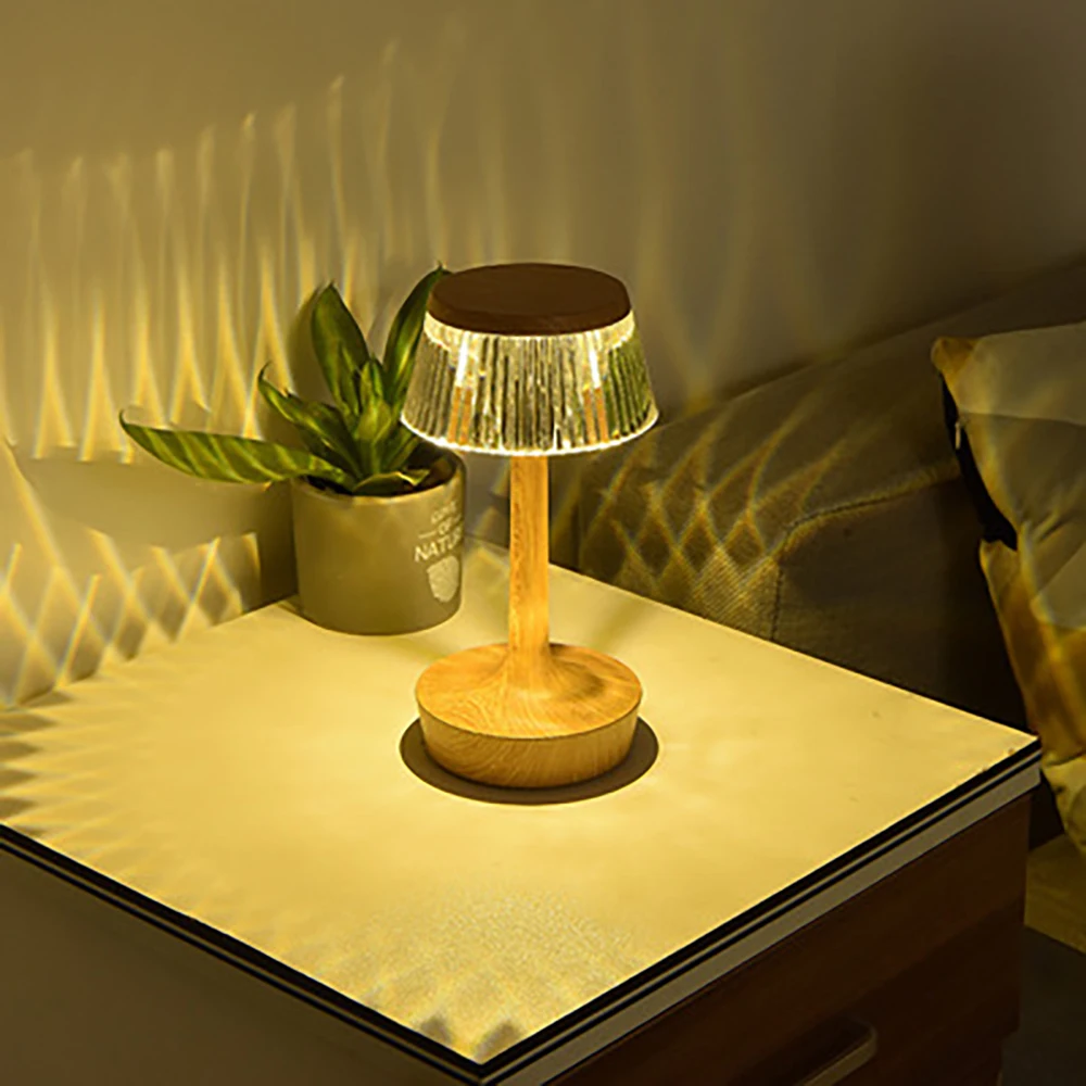 

Алмазная настольная лампа, светодиодный сенсорный ночник с питанием от USB, для бара, кофейни, спальни, прикроватного столика, домашний декор,...