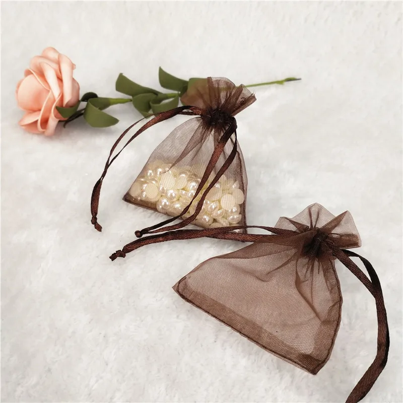 50 шт. Сумка из органзы Упаковочные сумки свадебные украшения вечерние для дома