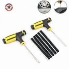 Универсальный Набор для ремонта автомобильных бескамерных шин, набор для ремонта проколов шин, игольчатый инструмент для ремонта шин, полезный набор для автомобилей