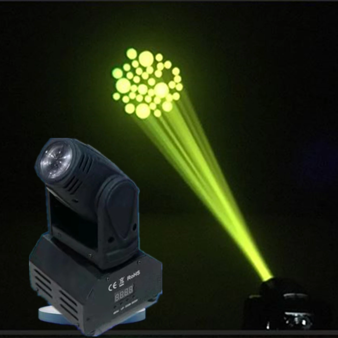 10W moving head beam pattern light stage lighting equipment, can be used for disco music parties, family gatherings, etc.