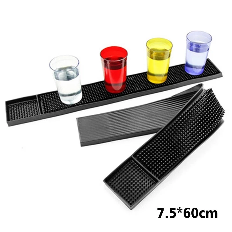 Резиновый сервисный коврик для бара сверхпрочный домашний и кружки набор