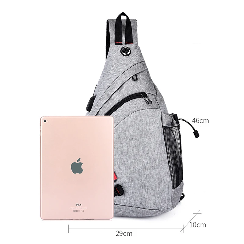 Мужская нагрудная сумка трендовая спортивная сумка-мессенджер повседневная