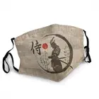 Одноразовая маска с японским надписью Самурай, маска для защиты от пыли, респиратор, маска для рта