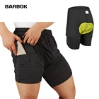 Мужские велосипедные шорты WOSAWE 2 в 1, спортивные шорты, мужские двухслойные быстросохнущие спортивные мужские шорты для бега, тренажерного зала, шорты для мужчин