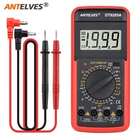 dt9205a red digital multimeter ac dc current voltage meter resistance diode test with buzzer electrician repair tools