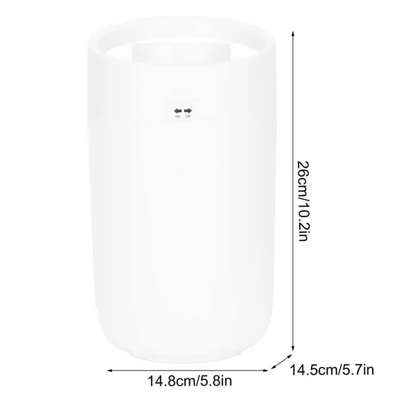 

3L Large Capacity Air Humidifier Portable Dual Air Outlet Timing Power Off Anti-Drying USB Power Supply Mist Maker