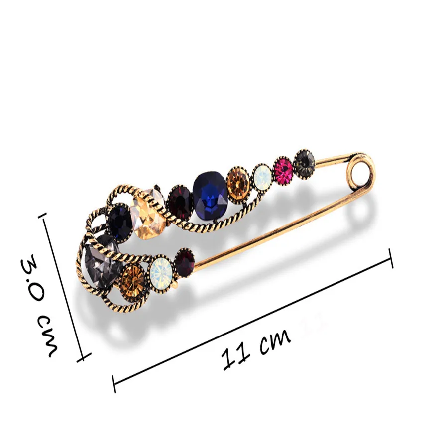 Новые увеличенные разноцветные аксессуары Стразы для пальто Мужская и женская