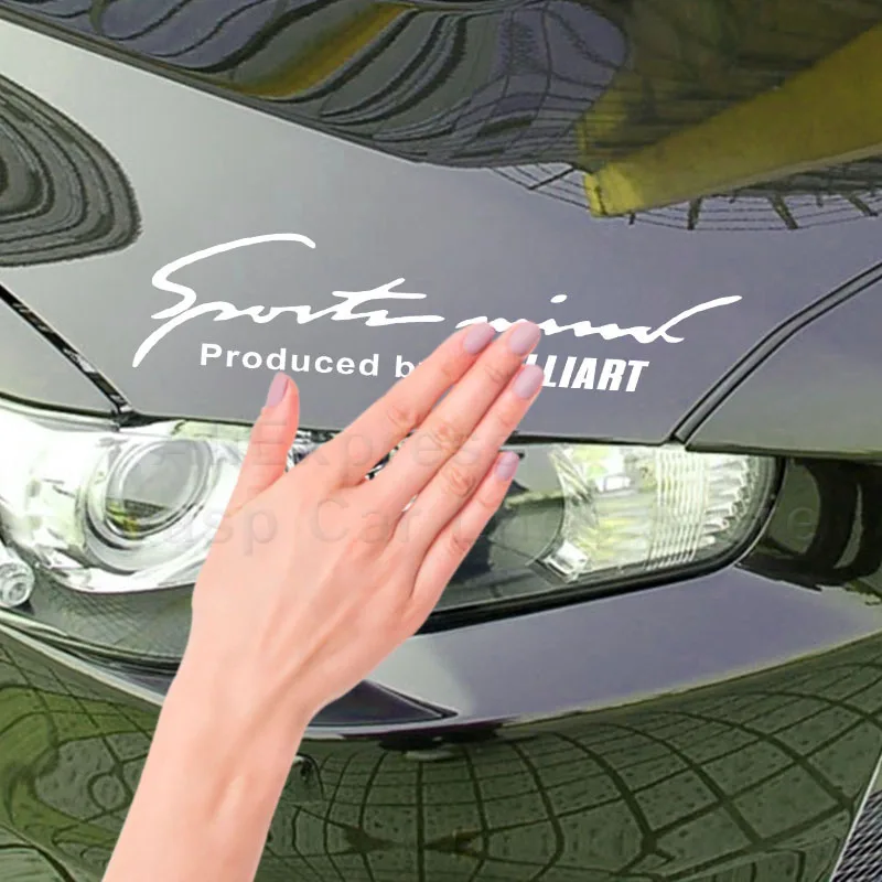 

2PCS Car Vinyl Graphic Decal Sticker for Mitsubishi Ralliart Car Light Eyebrow Stickers Auto Tuning Accessories