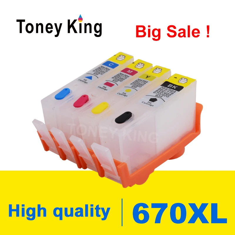 Toney universal (король набор чернил для заправки картриджа hp 670 XL с чернилами Deskjet Ink