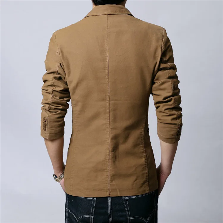 

Spring Autumn New Men Blazer Fashion Slim Casual Blazer For Men Brand Mens Suit Designer Jacket Outerwear Men 3 Colors