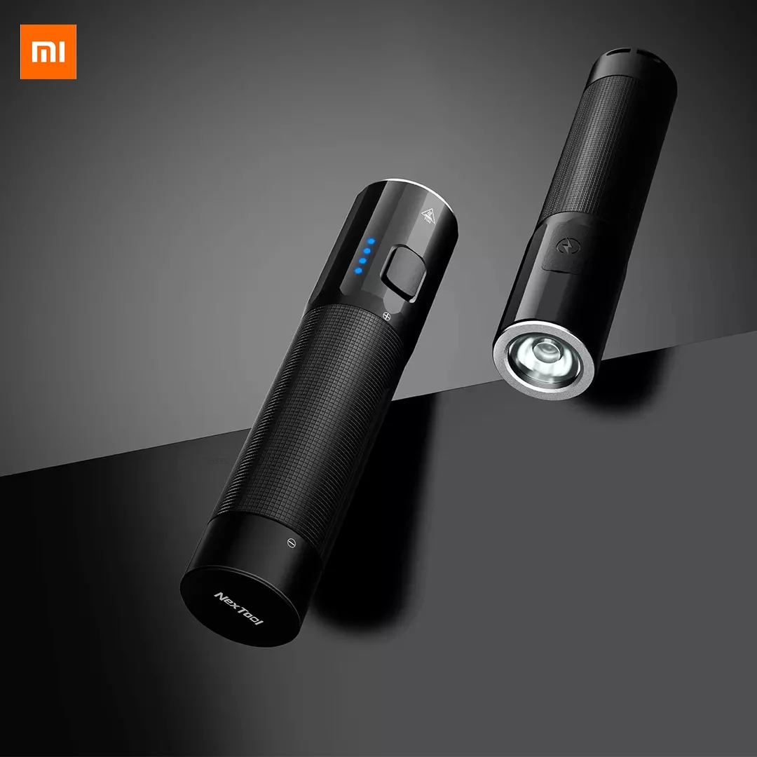 

Xiaomi Nextool Outdoor strong light small straight flashlight black portable 1200 ultra-high brightness 100 hours battery life