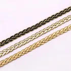 Золотая, серебряная кружевная отделка, лента, изогнутая кружевная ткань, плетеная кружевная лента по Цельсию, для свадебного ремесла, сделай сам, аксессуары для одежды, украшение