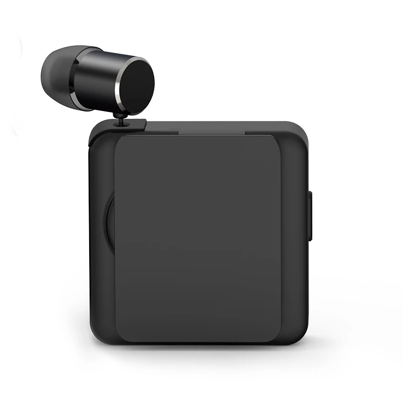 Fineblue F1 Bluetooth 5,0 зажим для наушников на кабель вытяжной наушник беспроводные музыкальные гарнитуры Вибрация оповещения Hands-free w/Mic