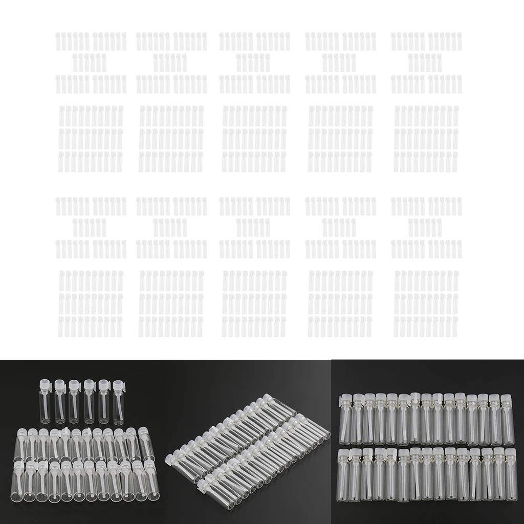 Упаковка из 600 мини пустые прозрачные стеклянные банки многоразовые