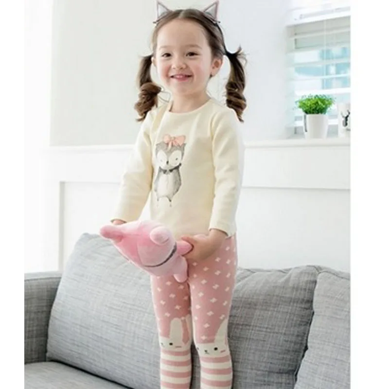 

1 Pc New Fashion Design Spring Cotton Child Pantyhose Baby Baby Leggings Big PP File Cartoon Pantyhose