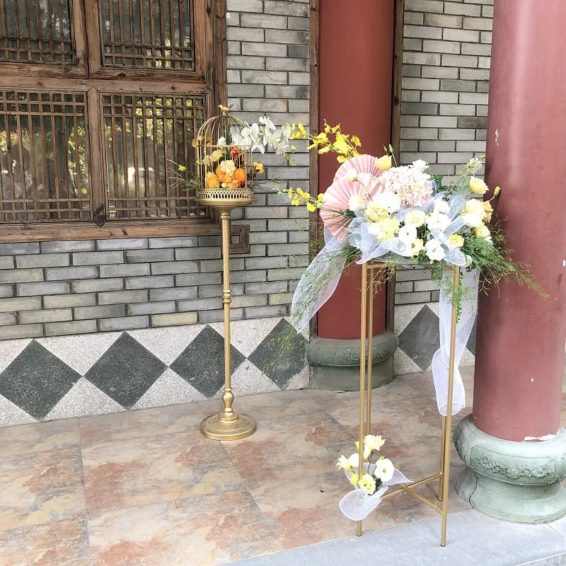 80-100 см высокий цветок лоза металлическая стойка Искусственные цветы фон стенд