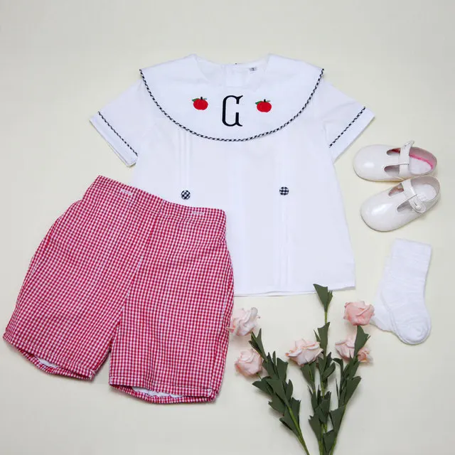 Комплект одежды для маленьких мальчиков и девочек испанская одежда с вышивкой