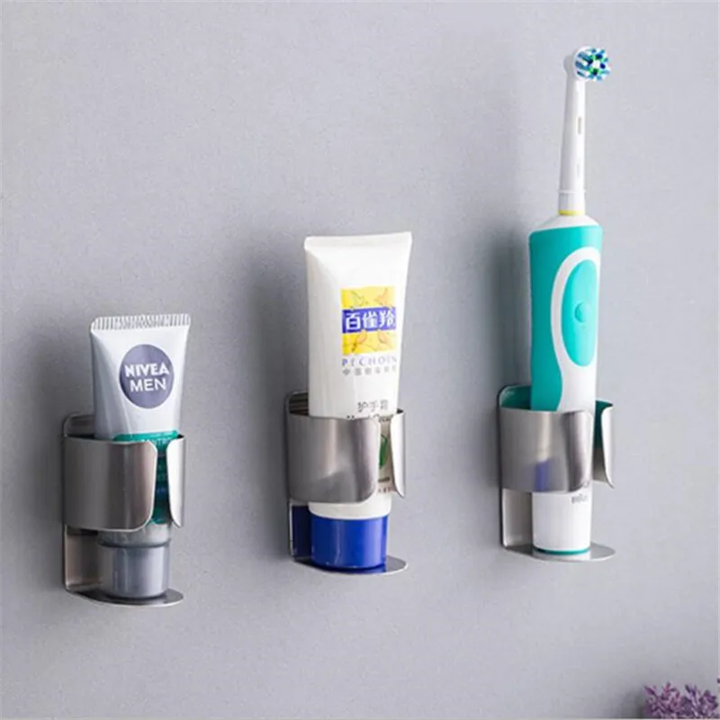 

Toothbrush Holder Stainless Steel 1 Piece Toothpaste Hook Bathroom Accessories