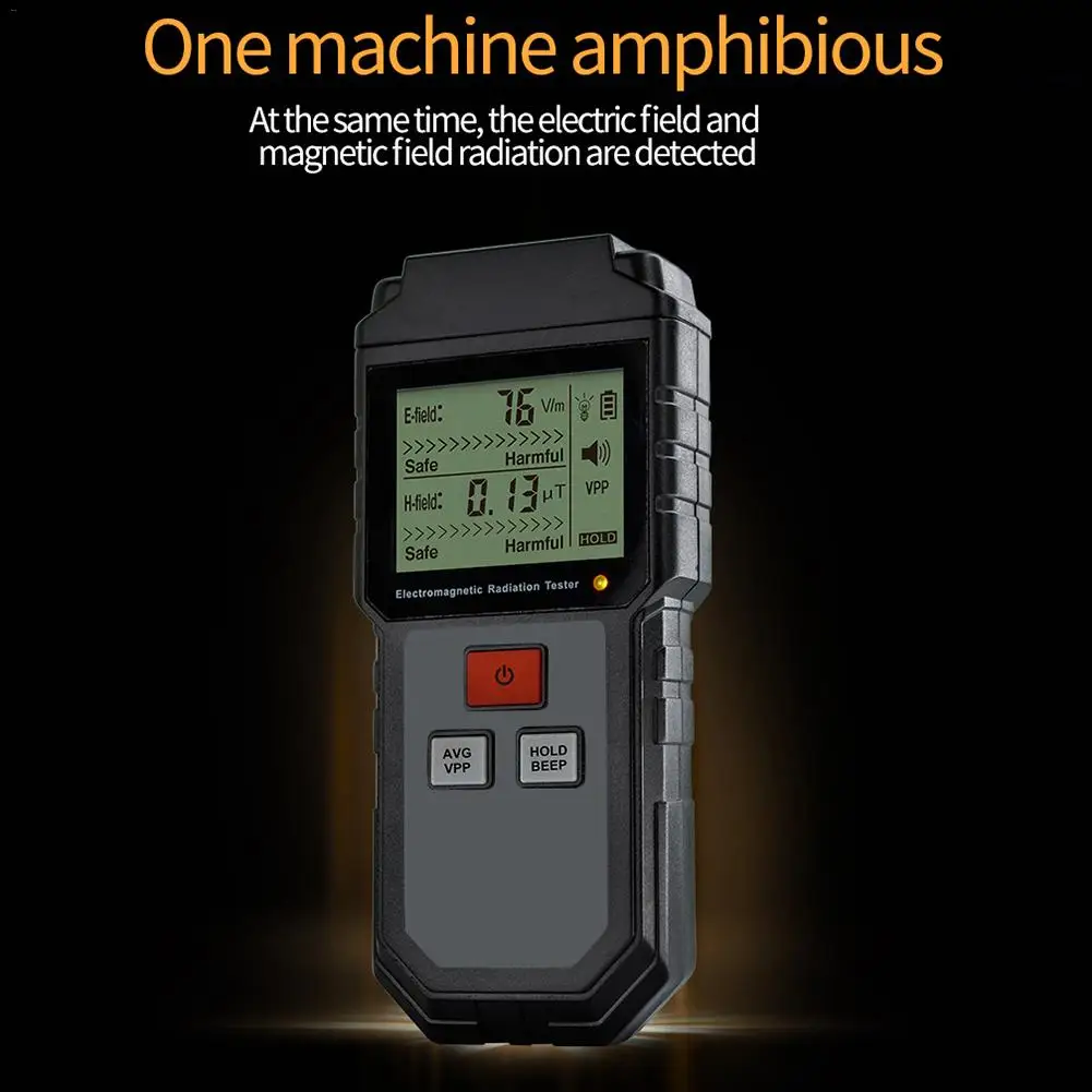 Детектор электромагнитных излучений цифровой ЖК-прибор EMF детектор электромагнитного излучения