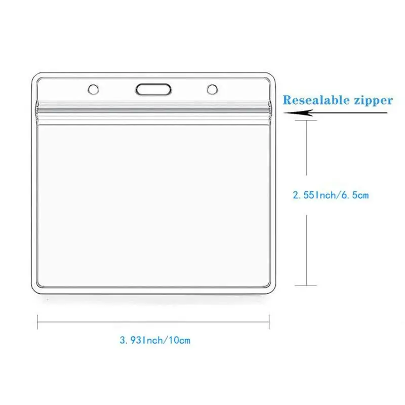 

Pvc Soft Card Holder Transparent Work Card Protection Holder Waterproof 10 Packs Card 6.5*10cm K3E1