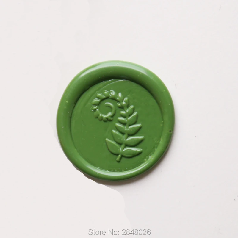 Печать с папоротными листьями искусственная печать воском для вечеринки набор