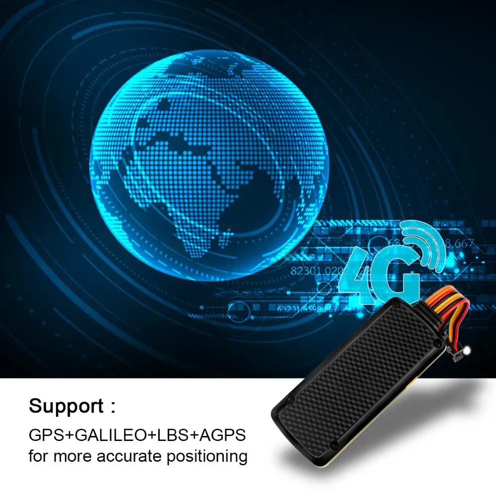 GPS локатор 4G водонепроницаемый трекер с функцией отслеживания масла и вибрации