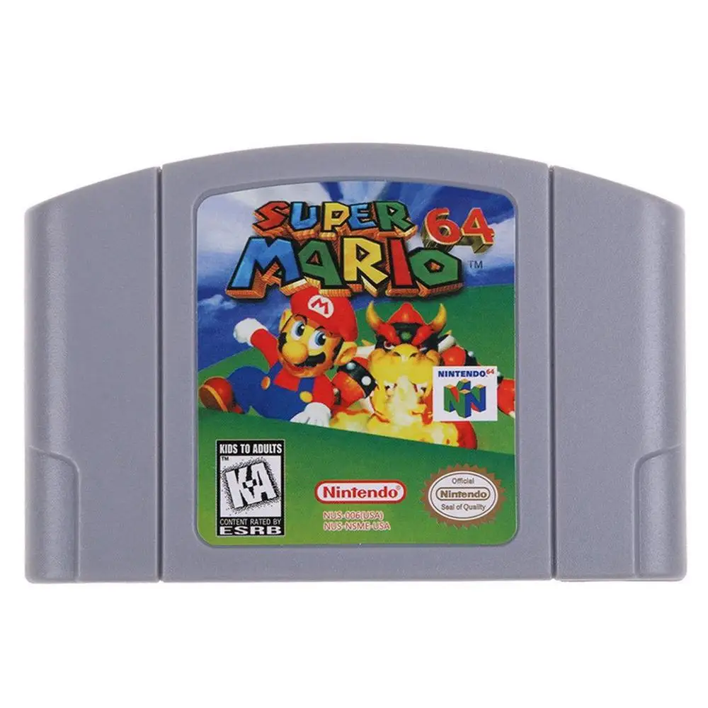 Super Mario Картридж для видеоигр kingd 64 N64 Smash консольная карта 64 бит игры английский язык версия США - Цвет: Super Mario