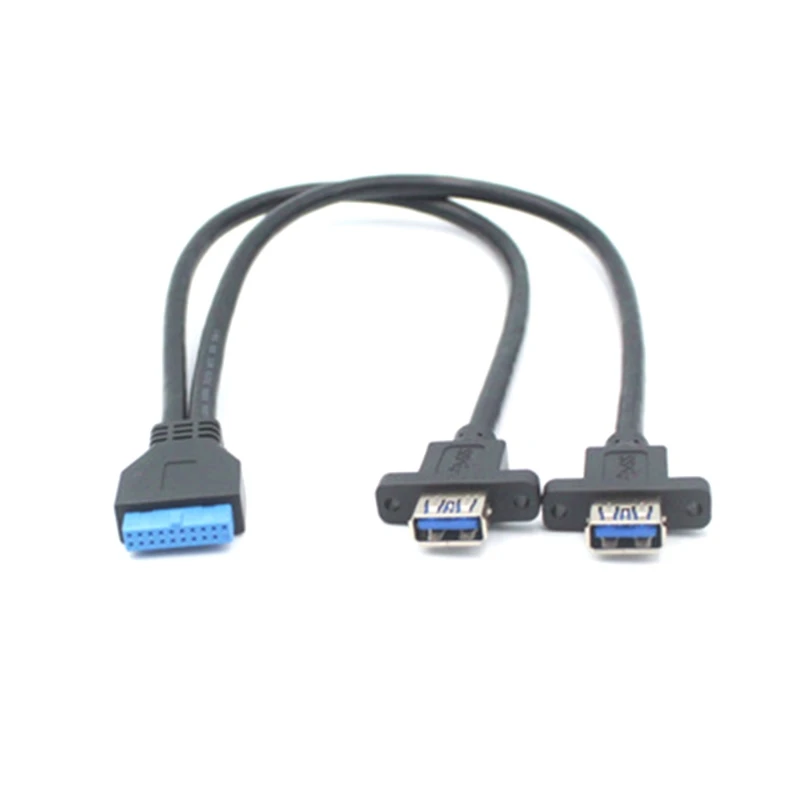 20pin двойной Порты и разъёмы USB 3 0 Женский воздействия кабель подходит для WinXP/Vista /Win