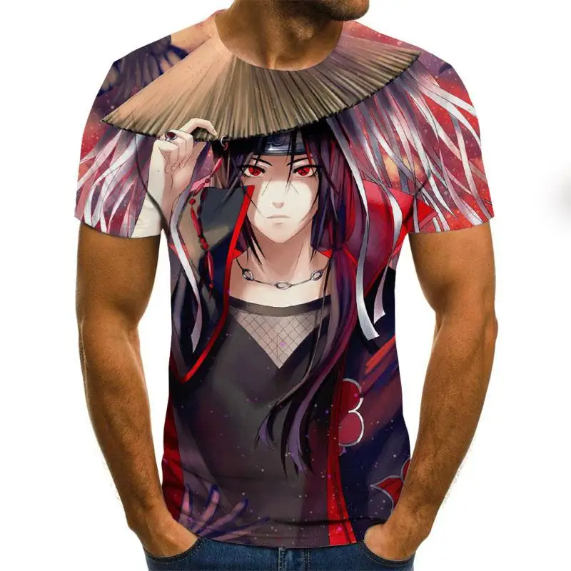 

New Fashion 3D T-shirt Shirt Character Anime Print Street Clothing Men's Summer Short Sleeve T-Shirt Men