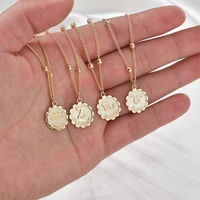 ywzixln 2021 trend elegant jewelry 12 constellation pendant necklace golden color unquie women fashion necklace wholesale n0223
