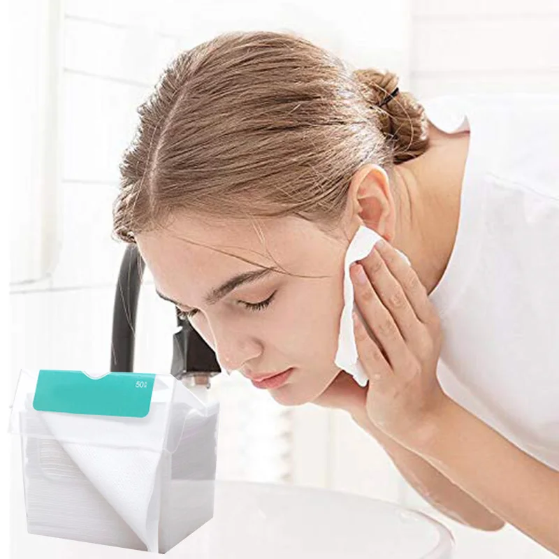 Хлопковая ткань для лица полотенце ватные диски снятия макияжа не раздражающие