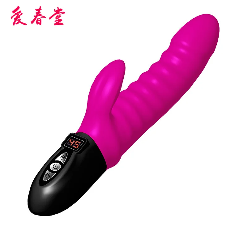 Female masturbation unisex prostate massage toy Warming Vibrating stick masturbation double head vibrating massage stick