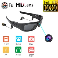 mini sunglasses camera with bluetooth headset sports video recorder polarized lens sun glass 1080p camcorder for running cycling