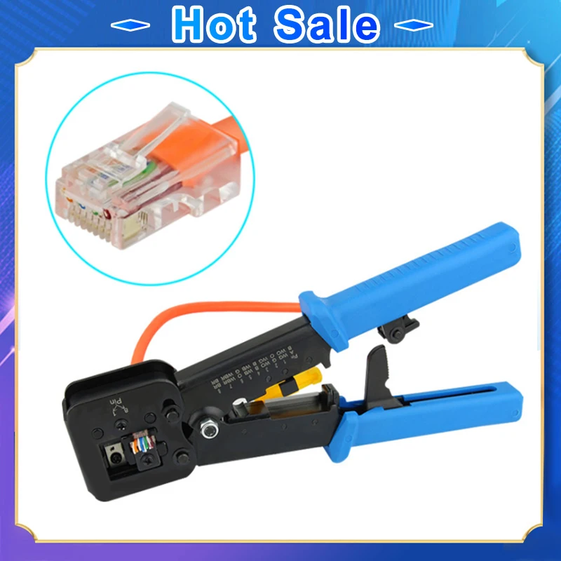 Обжимные Щипцы Rj45 набор ручных инструментов для сетевого кабеля Cat6 Cat5 Cat5e RJ45 Rj11 8P