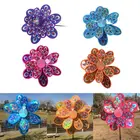 Двухслойная ветряная мельница с павлиньими блестками, яркий ветряной Спиннер, детская игрушка, Новинка